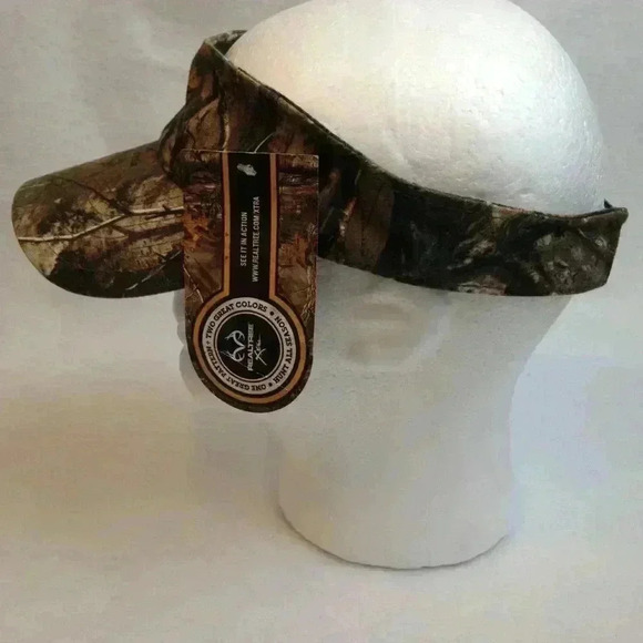 Realtree Sun Visor Unisex Adjustable Tan Camo Cap - Picture 5 of 8